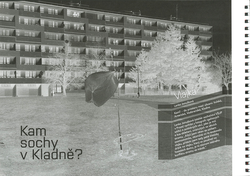 illustrace do časopisu | Kam sochy v Kladně?